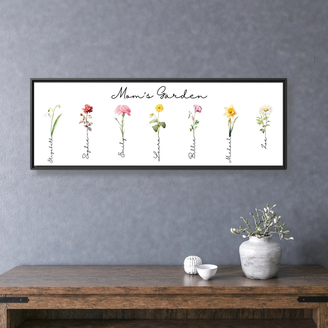 framed horizontal canvas on wall-ARTFULANE