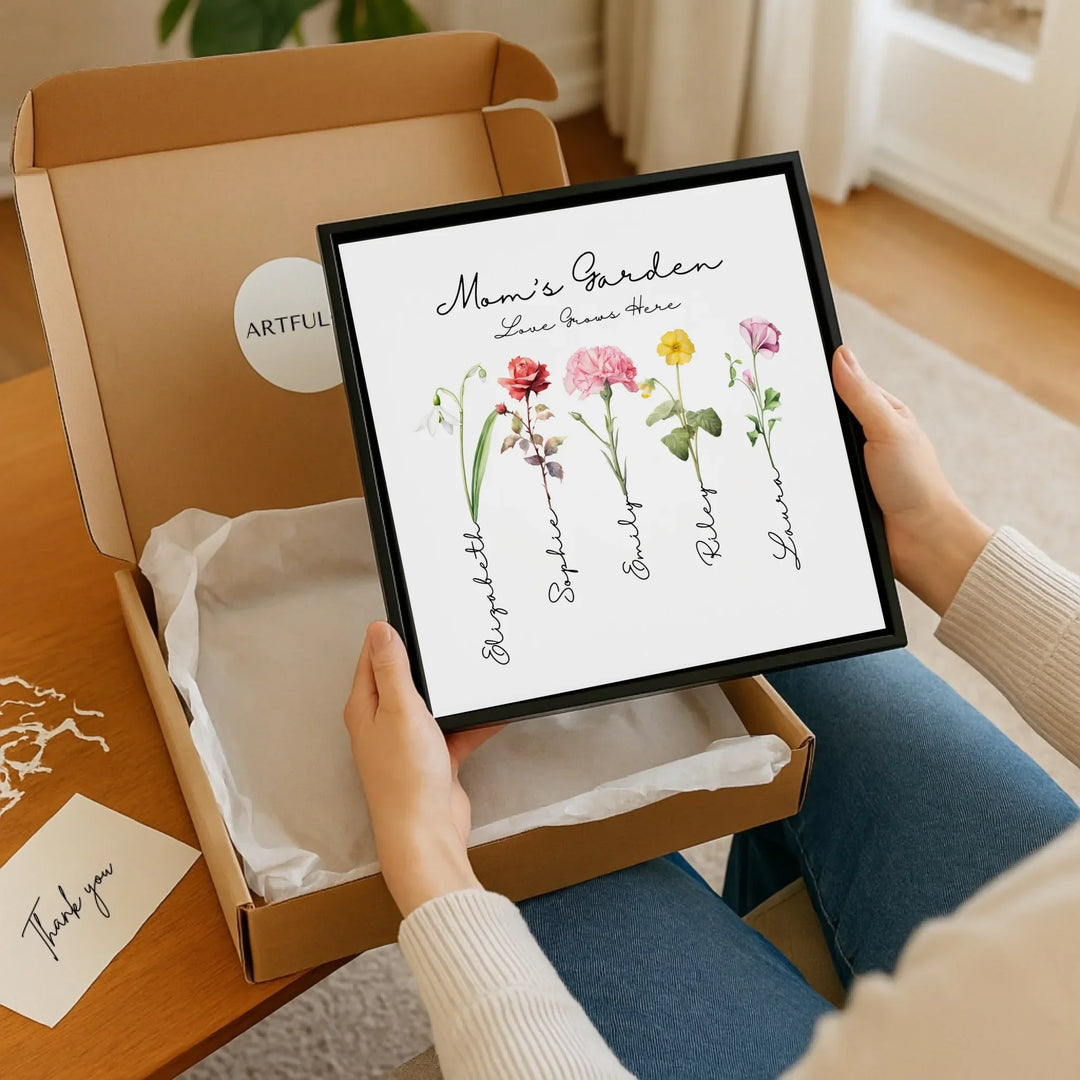 square framed canvas unboxing-ARTFULANE