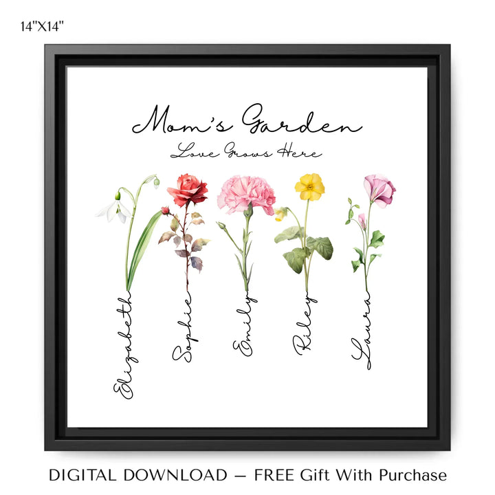 14x14 framed canvas-ARTFULANE