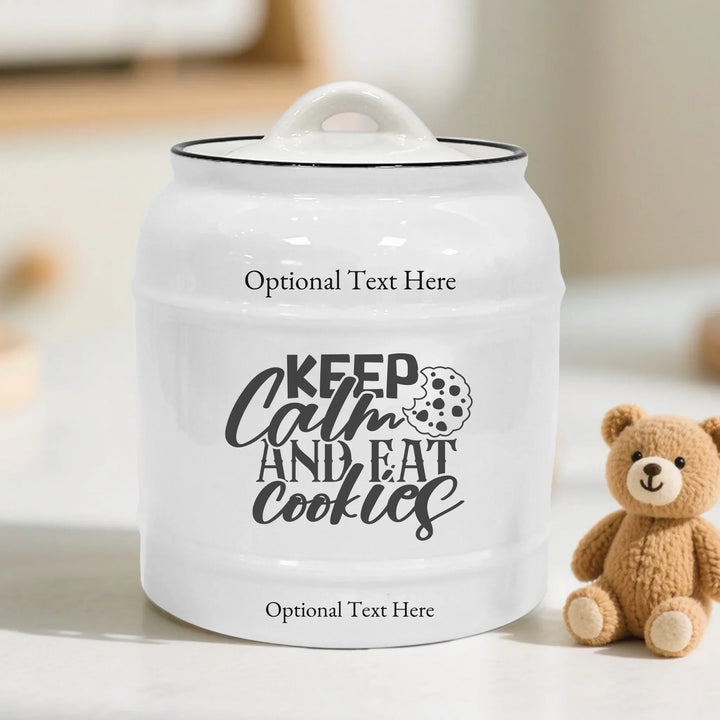 Custom Quotes Ceramic Cookie Jar