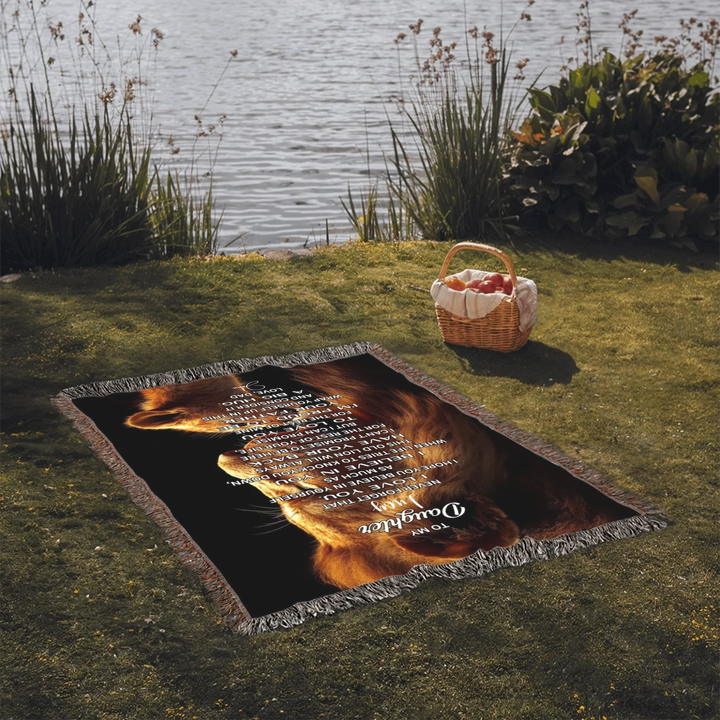 Heirloom Woven Blanket On Grass-ARTFULANE