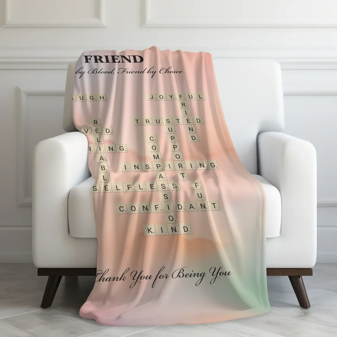 Velveteen Blanket On Couch