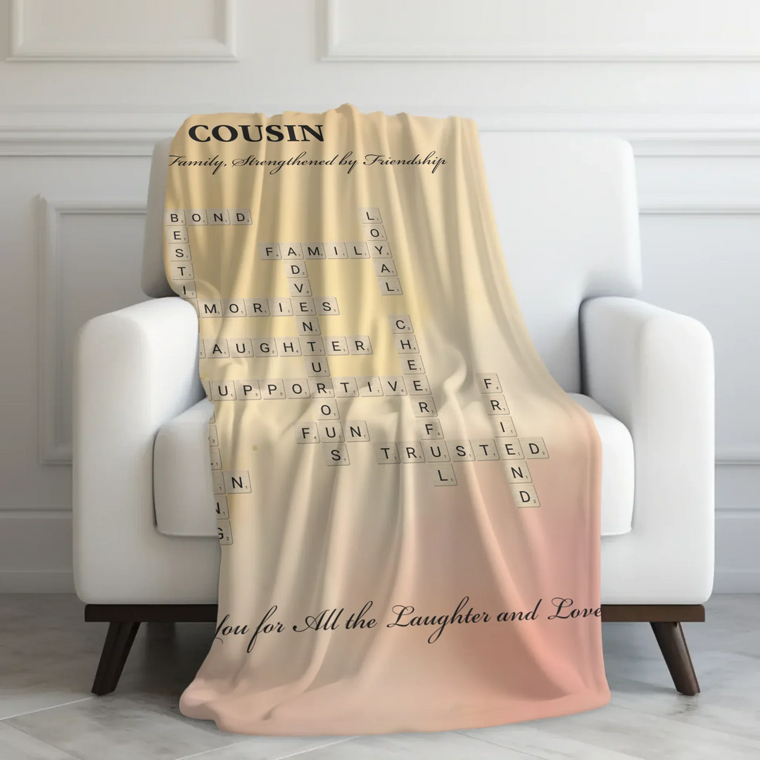 Velveteen Blanket On Couch