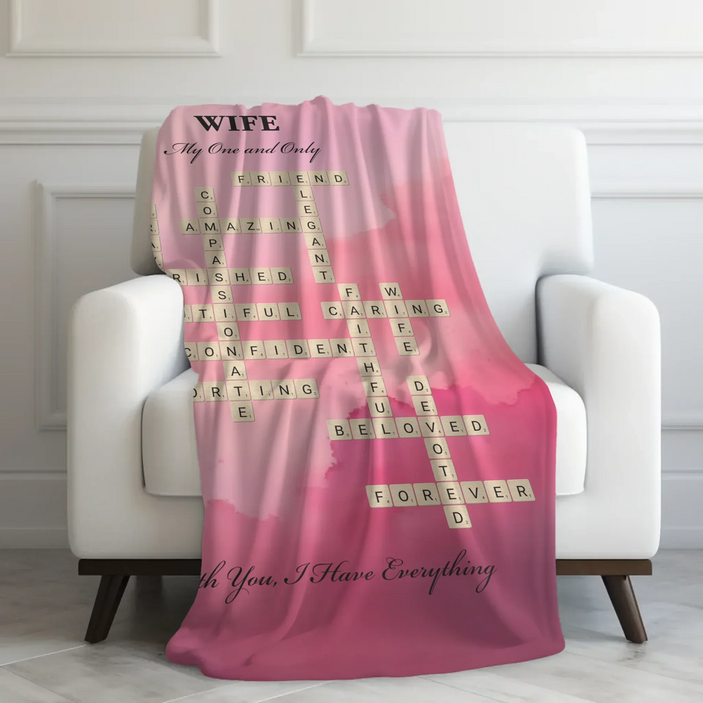 Velveteen Blanket On Couch