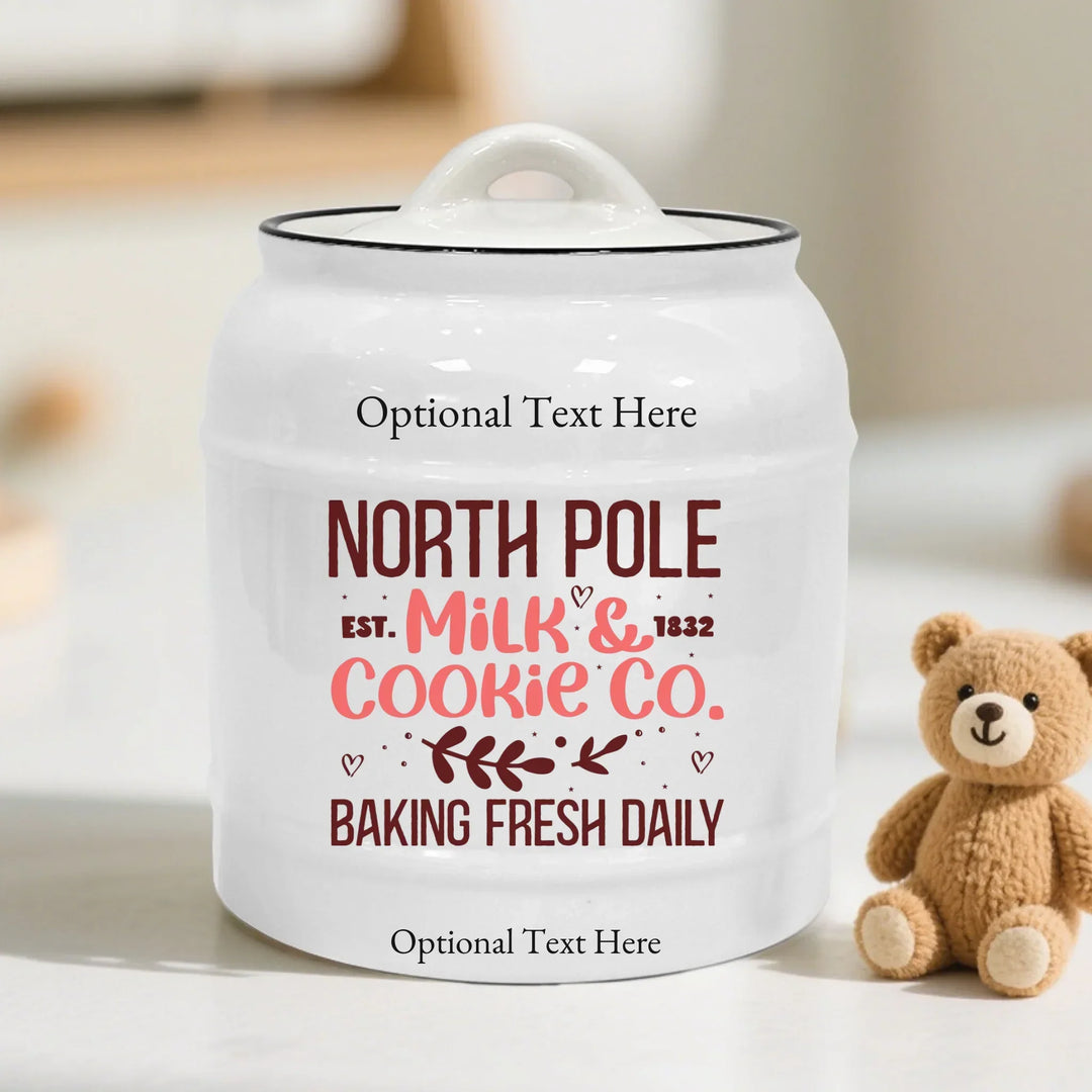 Custom North Pole Cookie Jar -