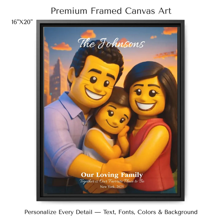 Personalized star map wall art with customizable background, title, names, date, location, and coordinates - 16x20 framed canvas-ARTFULANE