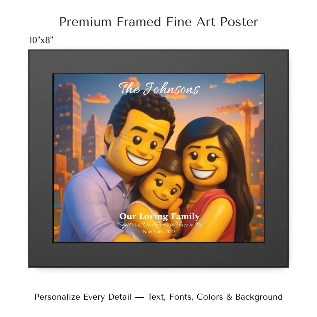 Personalized star map wall art with customizable background, title, names, date, location, and coordinates - 10x8 framed poster-ARTFULANE