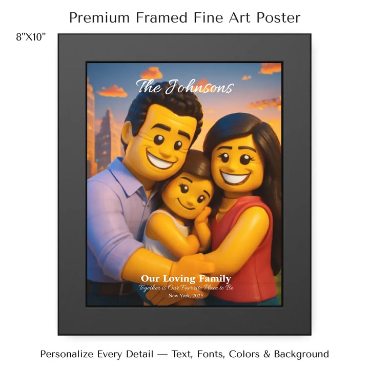 Personalized star map wall art with customizable background, title, names, date, location, and coordinates - 8x10 framed poster-ARTFULANE