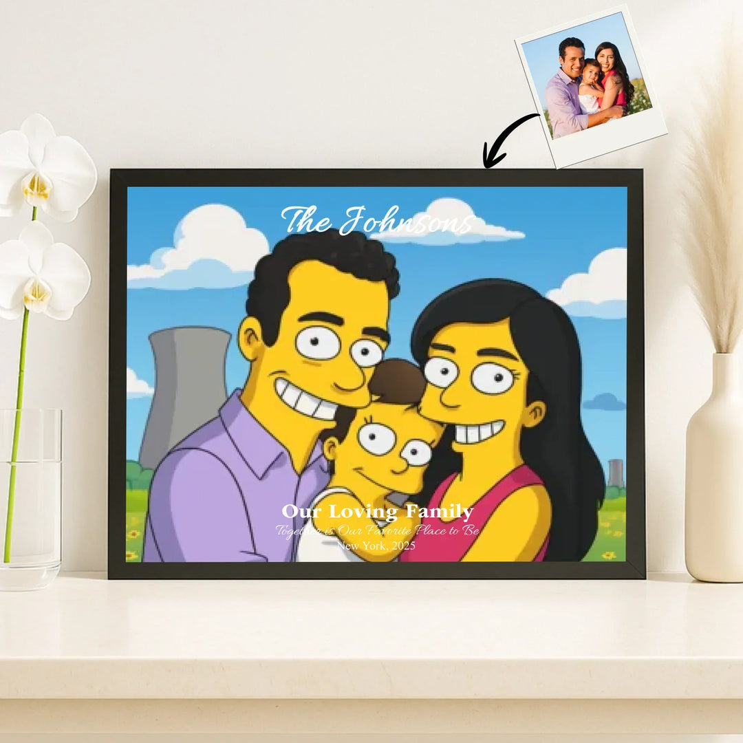 Personalized star map wall art with mountain landscape, custom night sky, constellation lines, and editable names, date, and coordinates -framed canvas on shelf-ARTFULANE