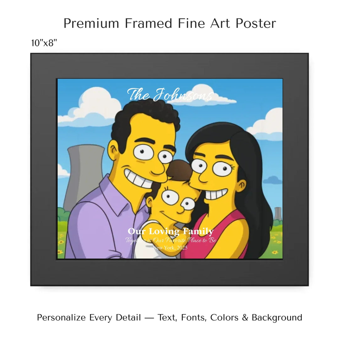 Personalized star map wall art with customizable background, title, names, date, location, and coordinates - 10x8 framed poster-ARTFULANE