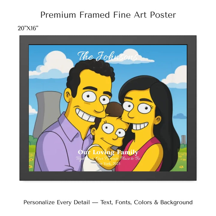 Personalized star map wall art with customizable background, title, names, date, location, and coordinates - 20x16 framed poster-ARTFULANE