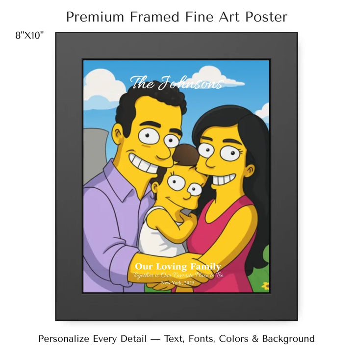 Personalized star map wall art with customizable background, title, names, date, location, and coordinates - 8x10 framed poster-ARTFULANE