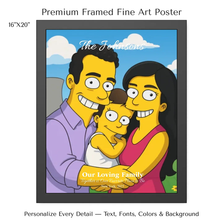 Personalized star map wall art with customizable background, title, names, date, location, and coordinates - 16x20 framed poster-ARTFULANE