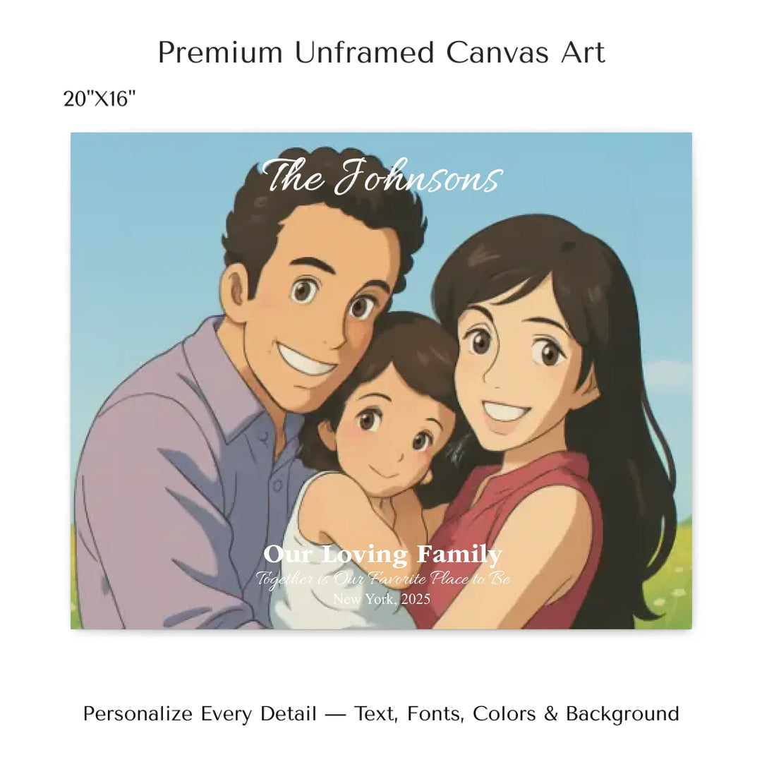 Personalized star map wall art with customizable background, title, names, date, location, and coordinates - 20x16 stretched canvas-ARTFULANE