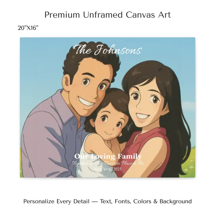 Personalized star map wall art with customizable background, title, names, date, location, and coordinates - 20x16 stretched canvas-ARTFULANE