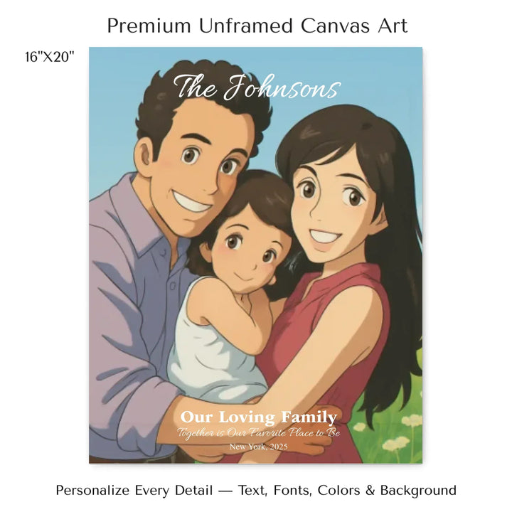 Personalized star map wall art with customizable background, title, names, date, location, and coordinates - 16x20 stretched canvas-ARTFULANE