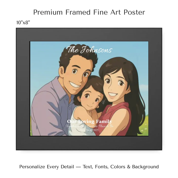 Personalized star map wall art with customizable background, title, names, date, location, and coordinates - 10x8 framed poster-ARTFULANE