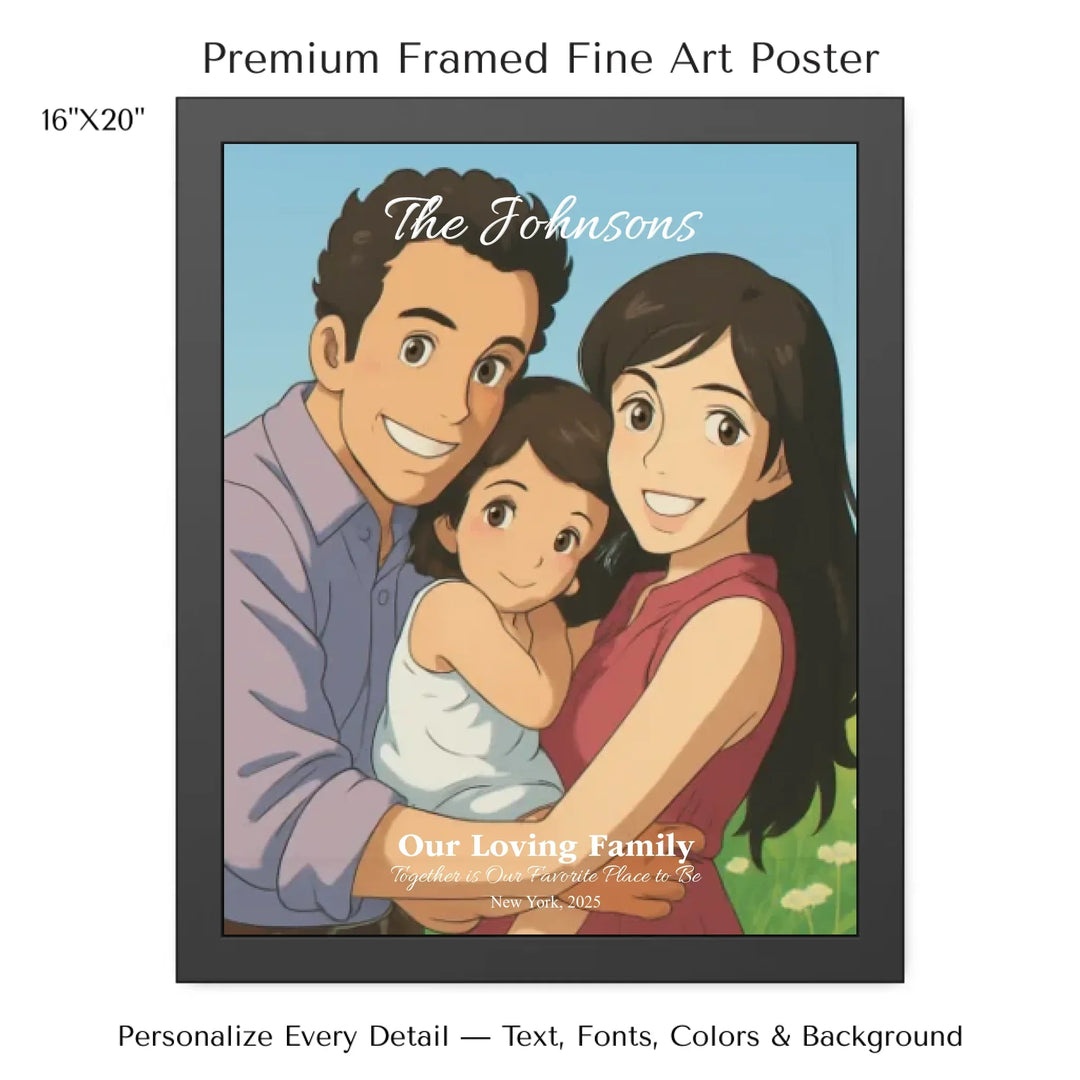 Personalized star map wall art with customizable background, title, names, date, location, and coordinates - 16x20 framed poster-ARTFULANE