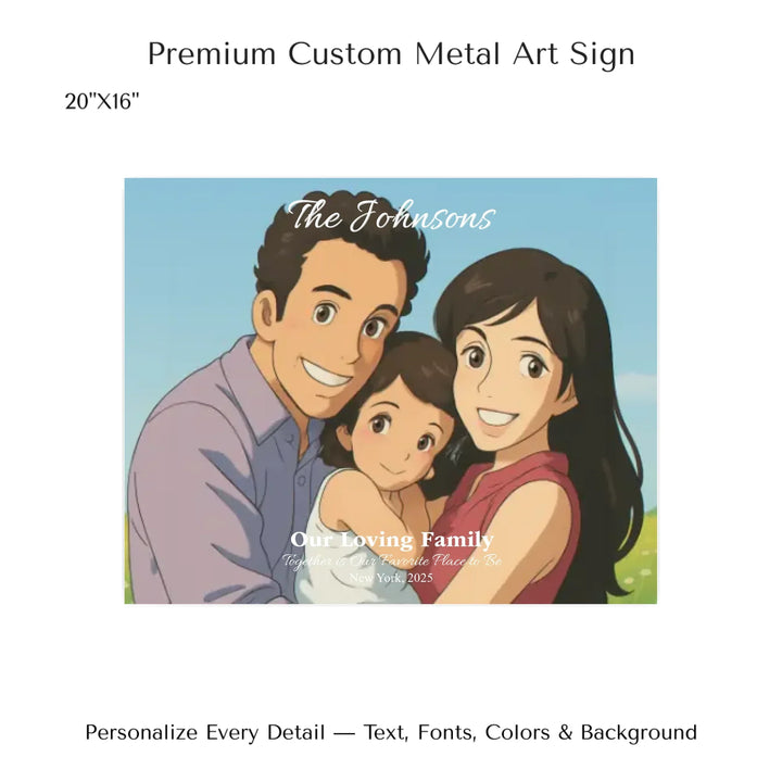 Personalized star map wall art with customizable background, title, names, date, location, and coordinates - 20x16 metal art sign-ARTFULANE