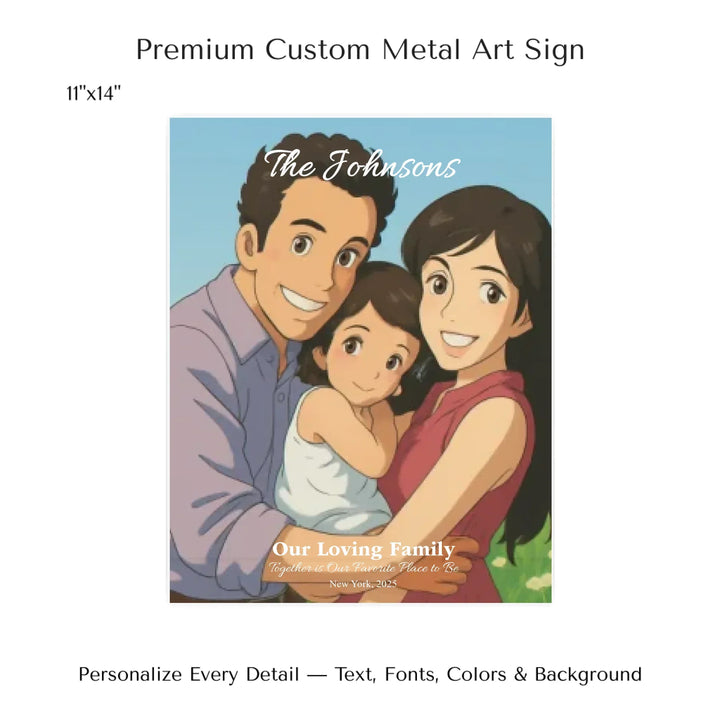 Personalized star map wall art with customizable background, title, names, date, location, and coordinates - 11x14 metal art sign-ARTFULANE