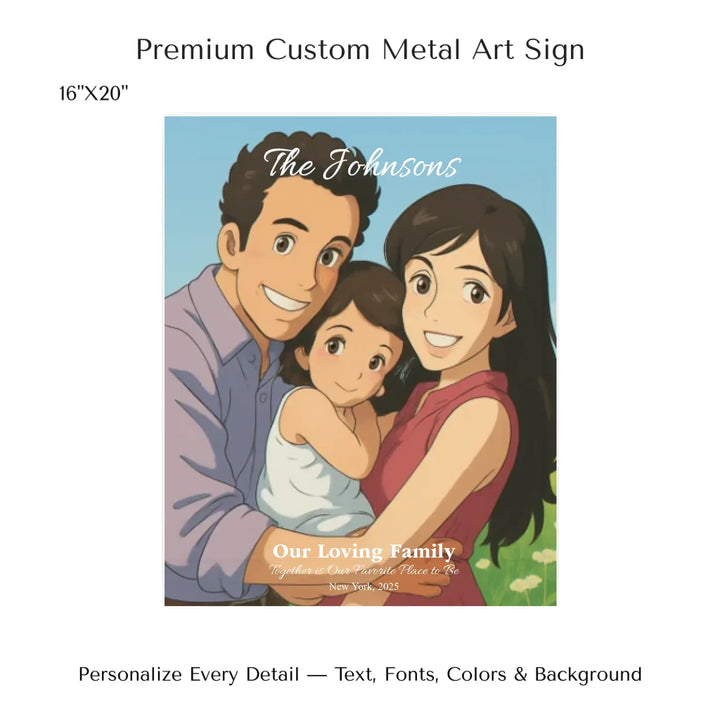 Personalized star map wall art with customizable background, title, names, date, location, and coordinates - 16x20 metal art sign-ARTFULANE