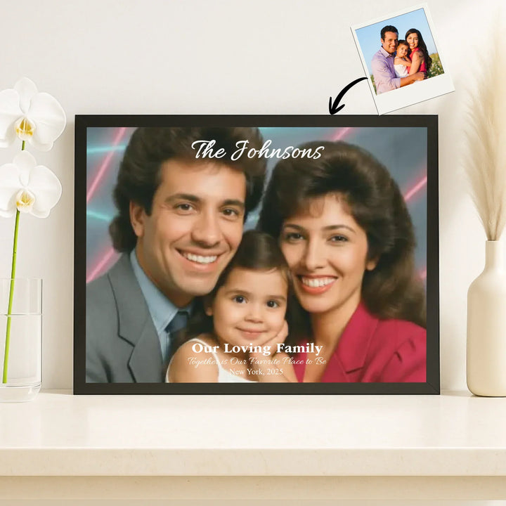 Personalized star map wall art with mountain landscape, custom night sky, constellation lines, and editable names, date, and coordinates -framed canvas on shelf-ARTFULANE