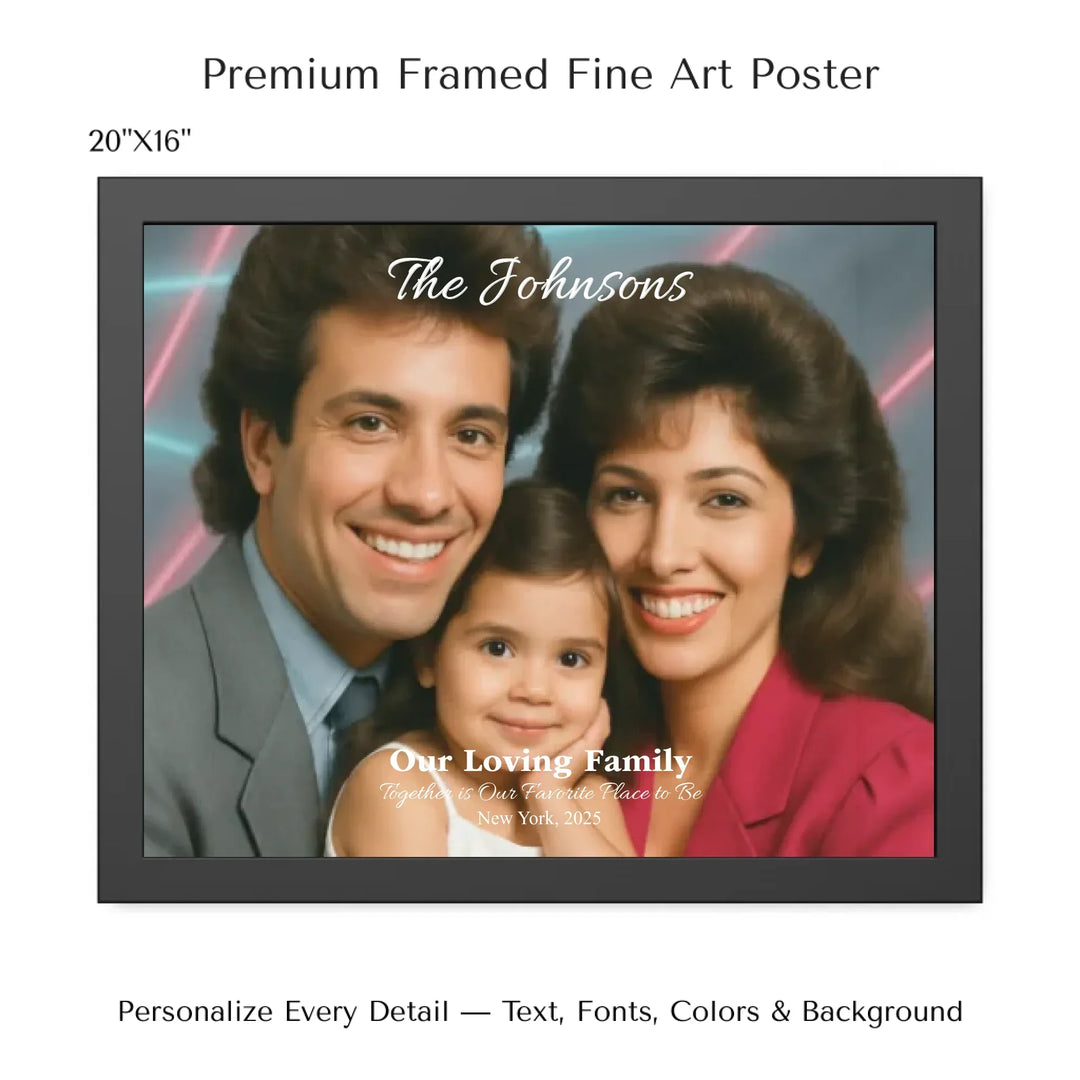 Personalized star map wall art with customizable background, title, names, date, location, and coordinates - 20x16 framed poster-ARTFULANE