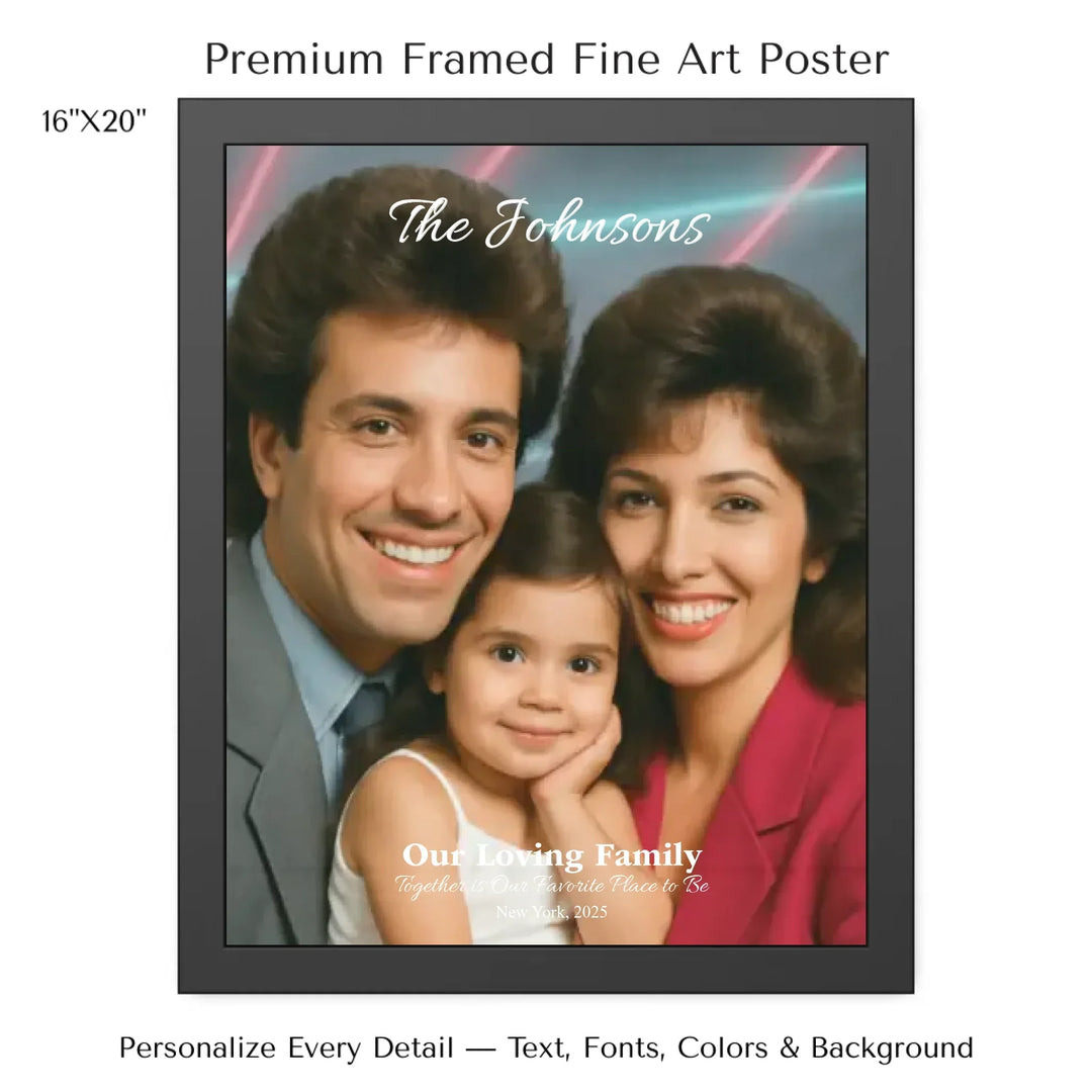 Personalized star map wall art with customizable background, title, names, date, location, and coordinates - 16x20 framed poster-ARTFULANE