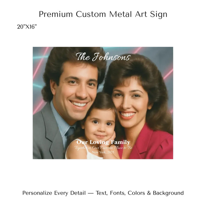 Personalized star map wall art with customizable background, title, names, date, location, and coordinates - 20x16 metal art sign-ARTFULANE