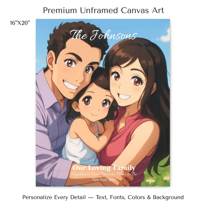 Personalized star map wall art with customizable background, title, names, date, location, and coordinates - 16x20 stretched canvas-ARTFULANE