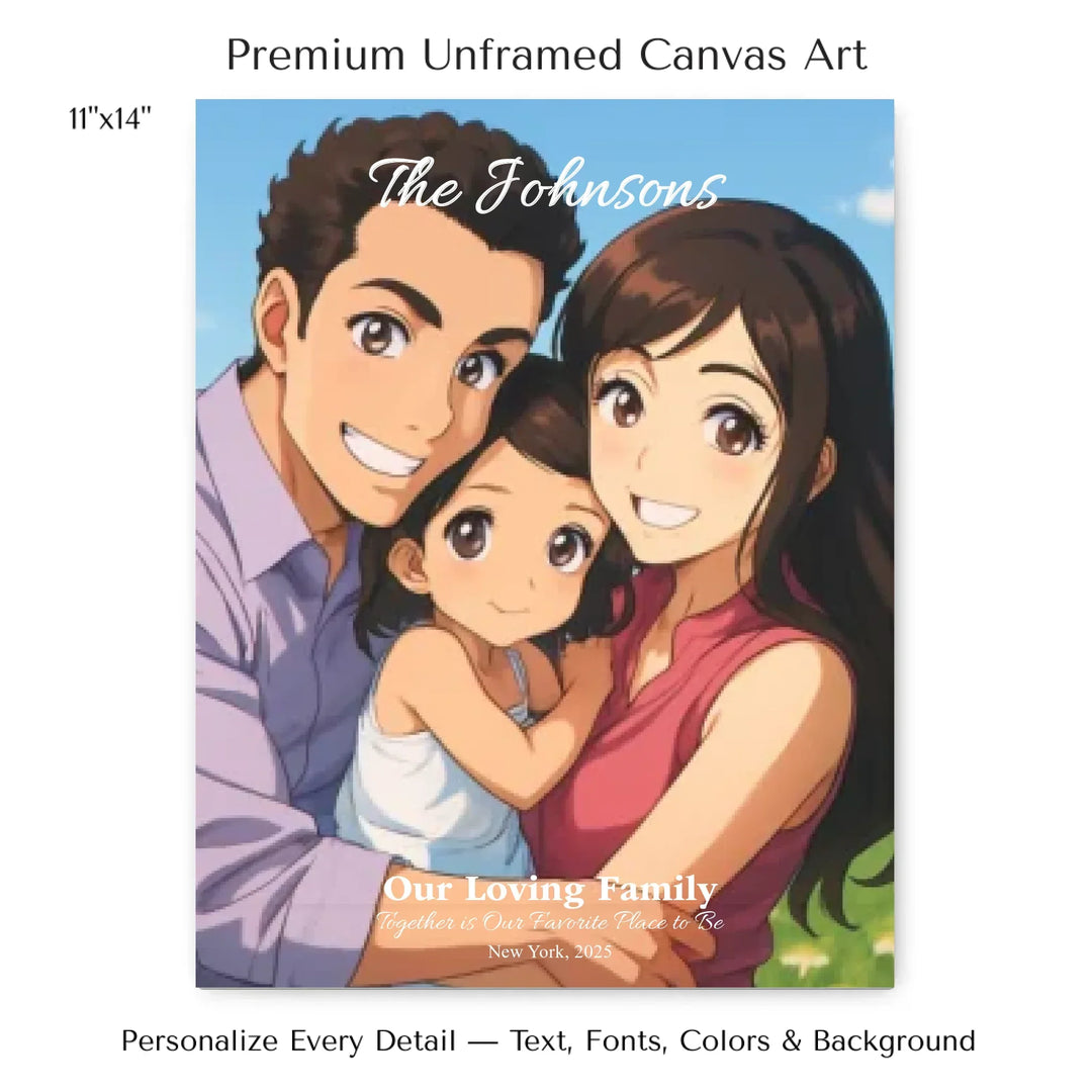 Personalized star map wall art with customizable background, title, names, date, location, and coordinates - 11x14 stretched canvas-ARTFULANE