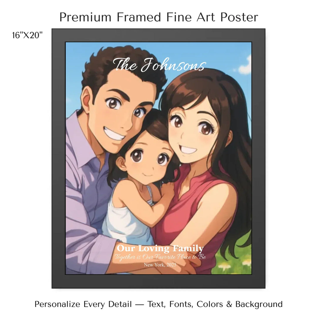 Personalized star map wall art with customizable background, title, names, date, location, and coordinates - 16x20 framed poster-ARTFULANE