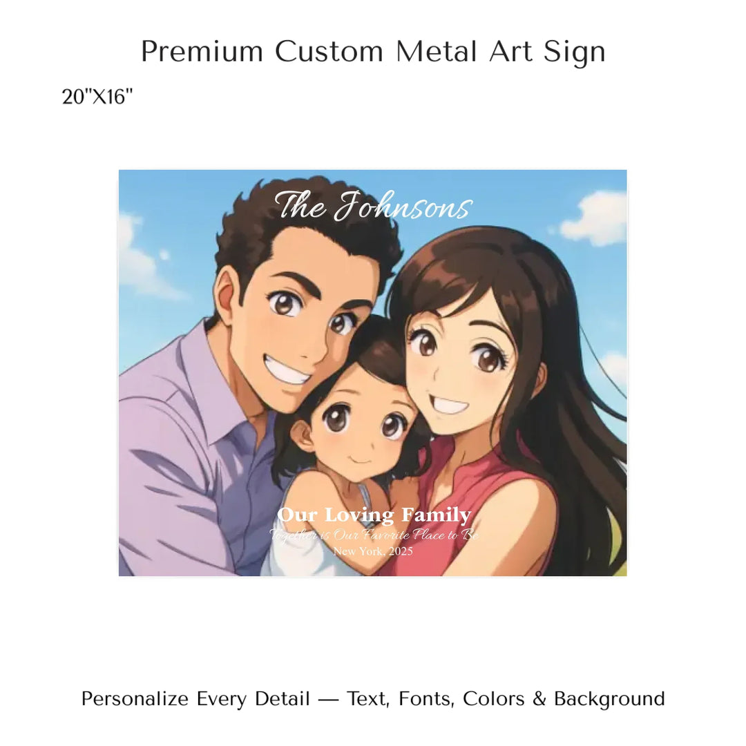 Personalized star map wall art with customizable background, title, names, date, location, and coordinates - 20x16 metal art sign-ARTFULANE