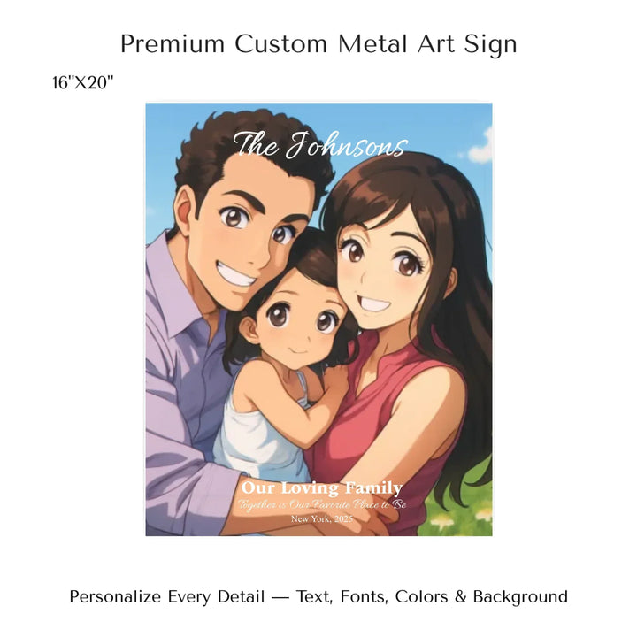 Personalized star map wall art with customizable background, title, names, date, location, and coordinates - 16x20 metal art sign-ARTFULANE