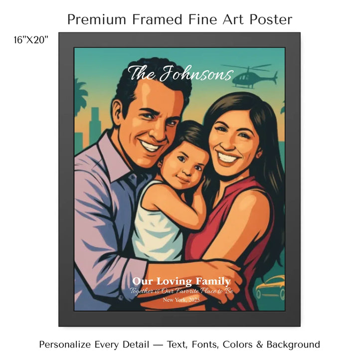 Personalized star map wall art with customizable background, title, names, date, location, and coordinates - 16x20 framed poster-ARTFULANE