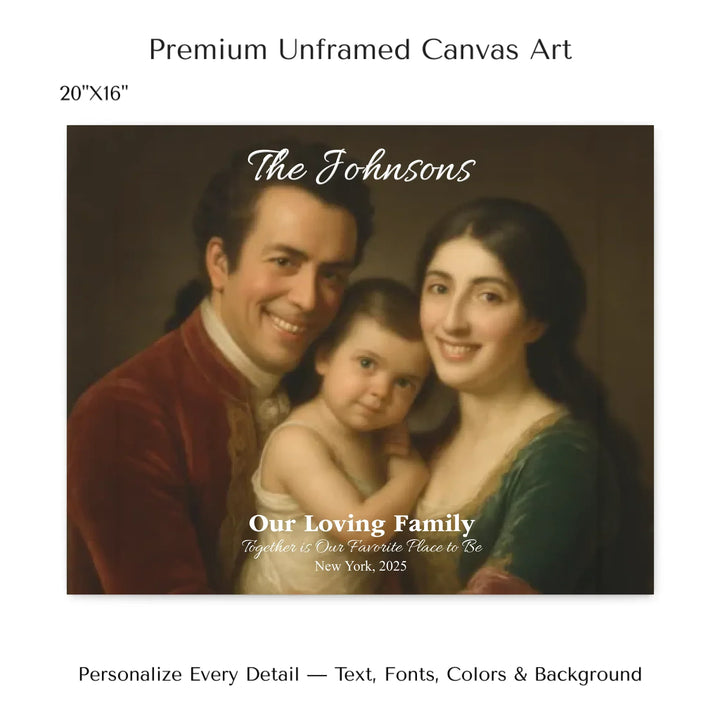 Personalized star map wall art with customizable background, title, names, date, location, and coordinates - 20x16 stretched canvas-ARTFULANE