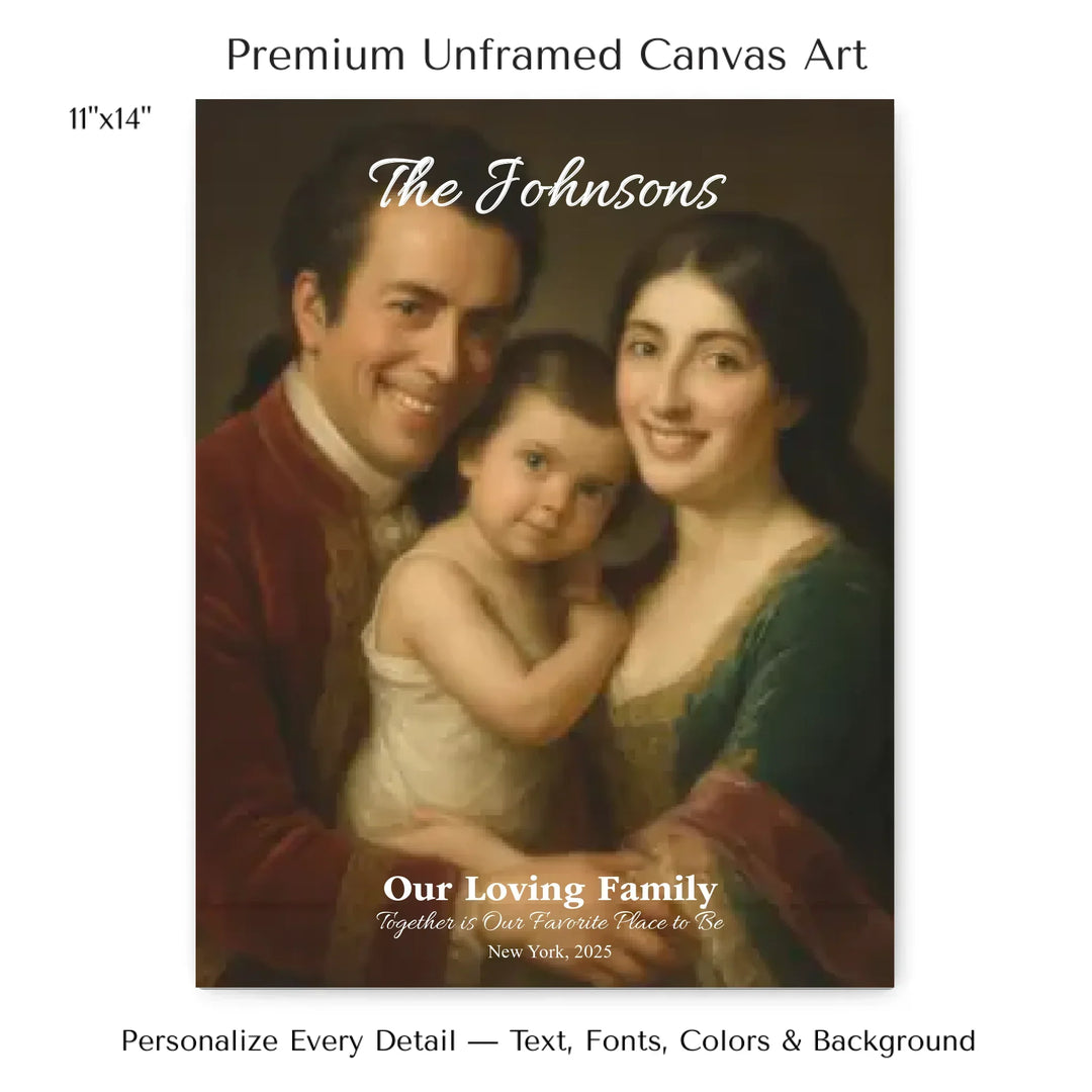 Personalized star map wall art with customizable background, title, names, date, location, and coordinates - 11x14 stretched canvas-ARTFULANE