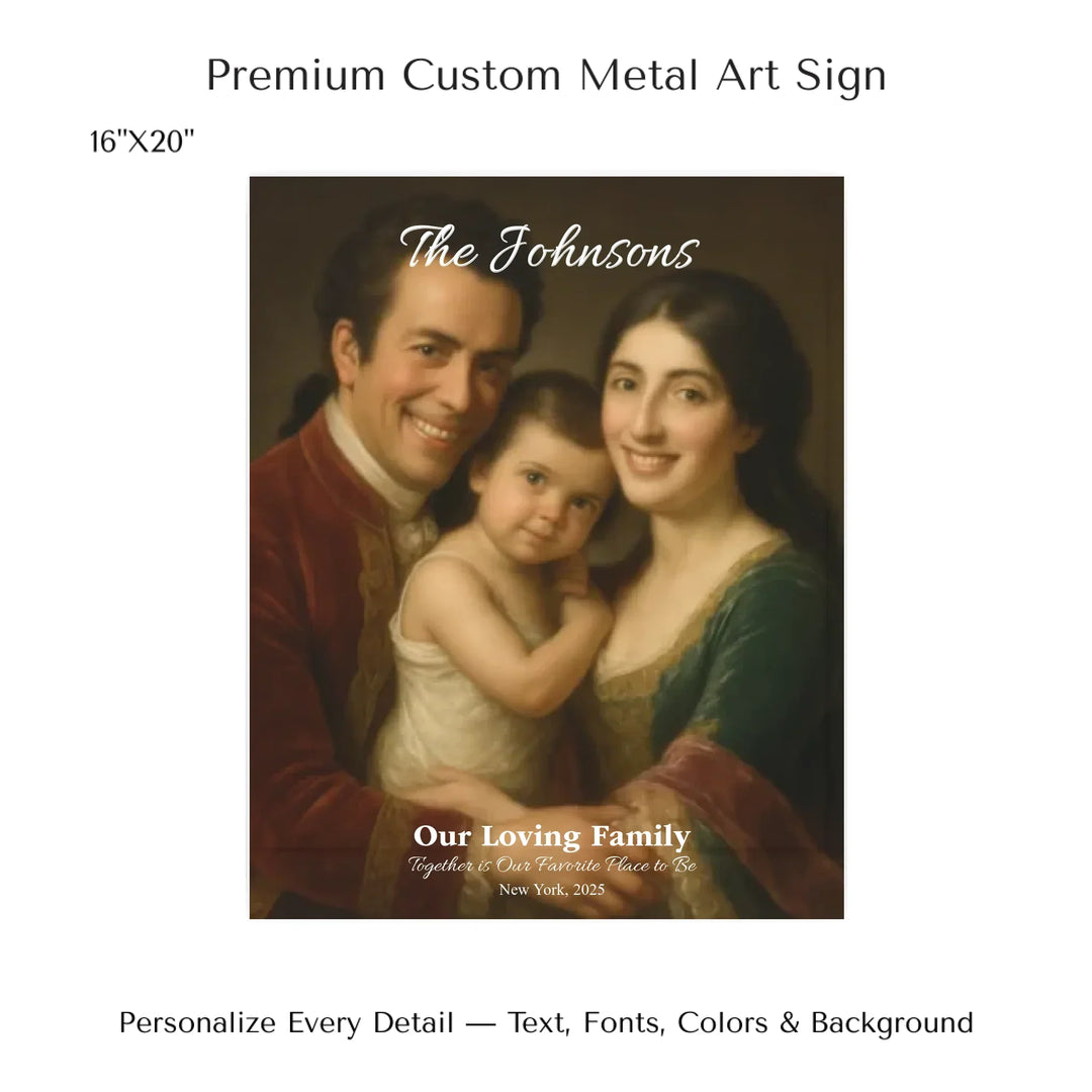 Personalized star map wall art with customizable background, title, names, date, location, and coordinates - 16x20 metal art sign-ARTFULANE