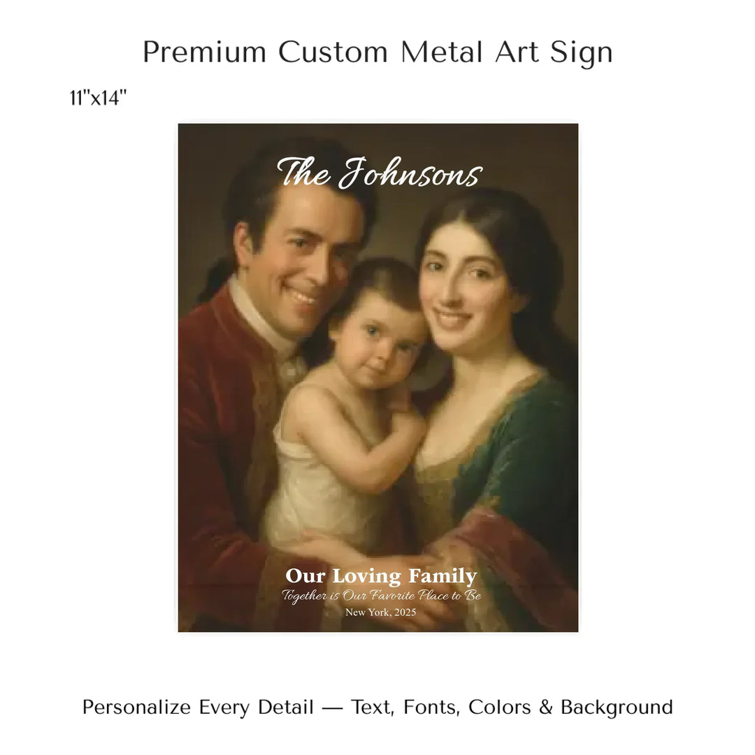 Personalized star map wall art with customizable background, title, names, date, location, and coordinates - 11x14 metal art sign-ARTFULANE