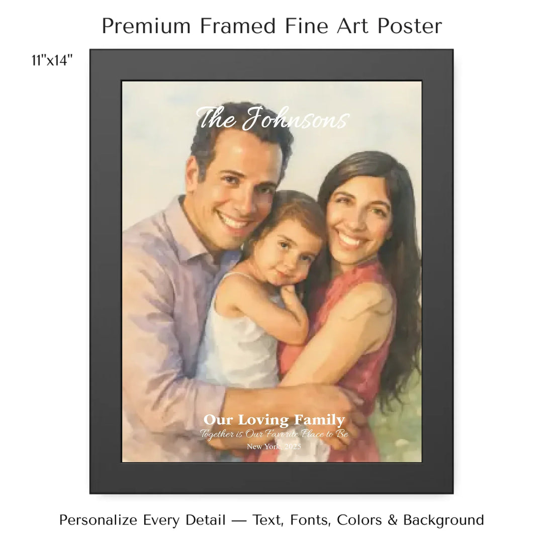 Personalized star map wall art with customizable background, title, names, date, location, and coordinates - 11x14 framed poster-ARTFULANE