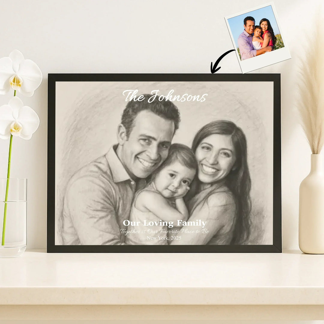 Personalized star map wall art with mountain landscape, custom night sky, constellation lines, and editable names, date, and coordinates -framed canvas on shelf-ARTFULANE