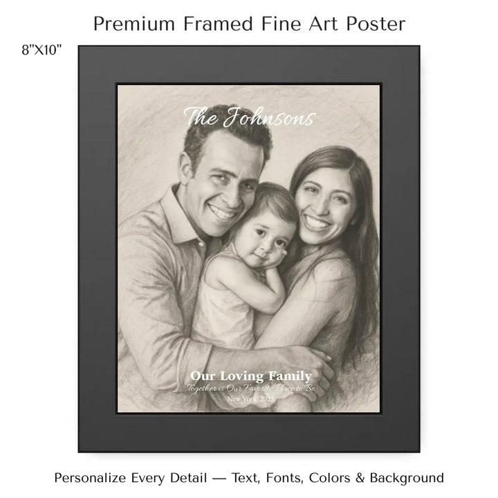 Personalized star map wall art with customizable background, title, names, date, location, and coordinates - 8x10 framed poster-ARTFULANE