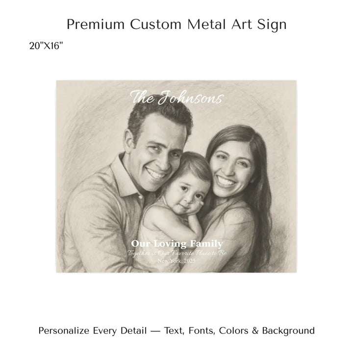 Personalized star map wall art with customizable background, title, names, date, location, and coordinates - 20x16 metal art sign-ARTFULANE