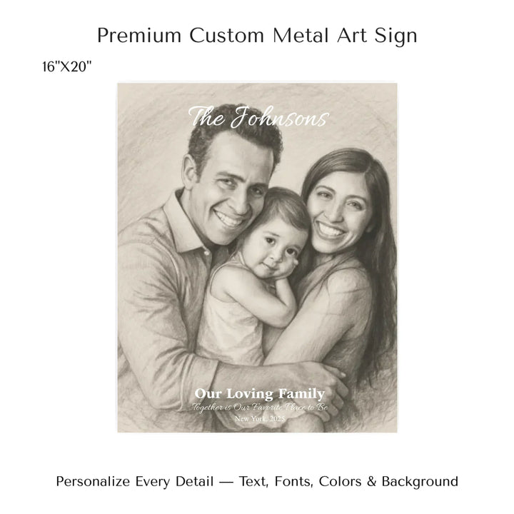 Personalized star map wall art with customizable background, title, names, date, location, and coordinates - 16x20 metal art sign-ARTFULANE