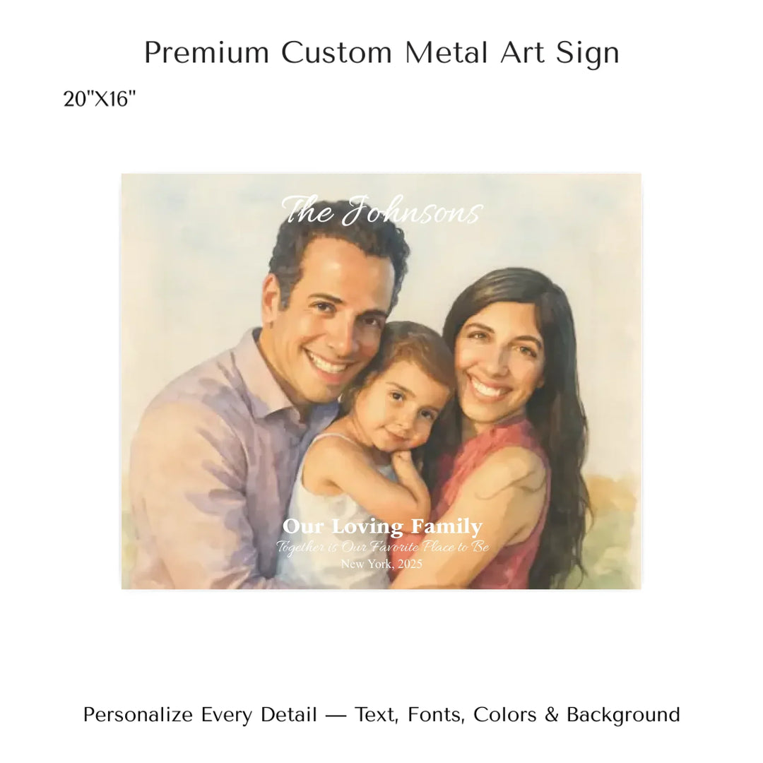 Personalized star map wall art with customizable background, title, names, date, location, and coordinates - 20x16 metal art sign-ARTFULANE