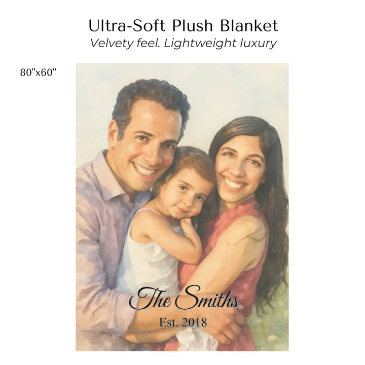 Create-Your-Custom-Watercolor-Birth-Month-Flower-Garden-velveteen-Blanket-80x60-artfulane