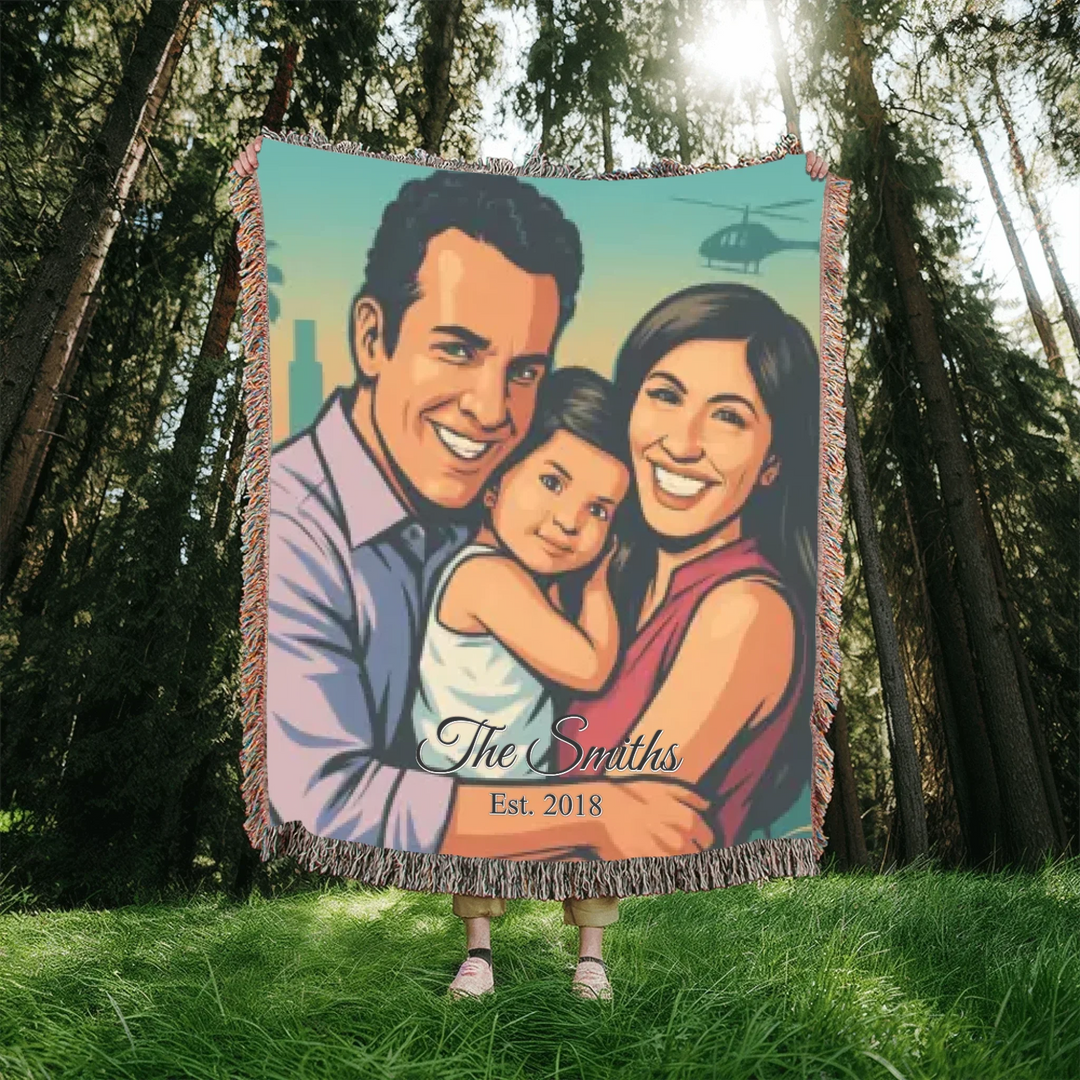 Heirloom Woven Blanket In Nature-ARTFULANE