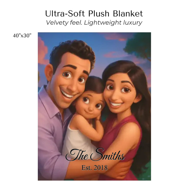 Create-Your-Custom-Watercolor-Birth-Month-Flower-Garden-velveteen-Blanket-40x30-artfulane