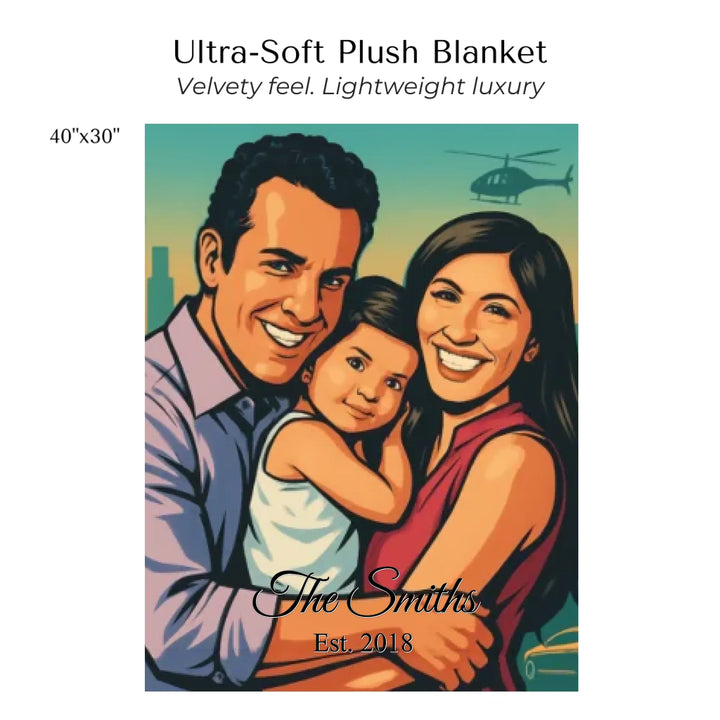 Create-Your-Custom-Watercolor-Birth-Month-Flower-Garden-velveteen-Blanket-40x30-artfulane