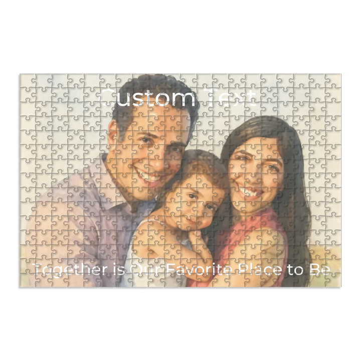 Custom Watercolor Art Portrait Wooden Puzzle